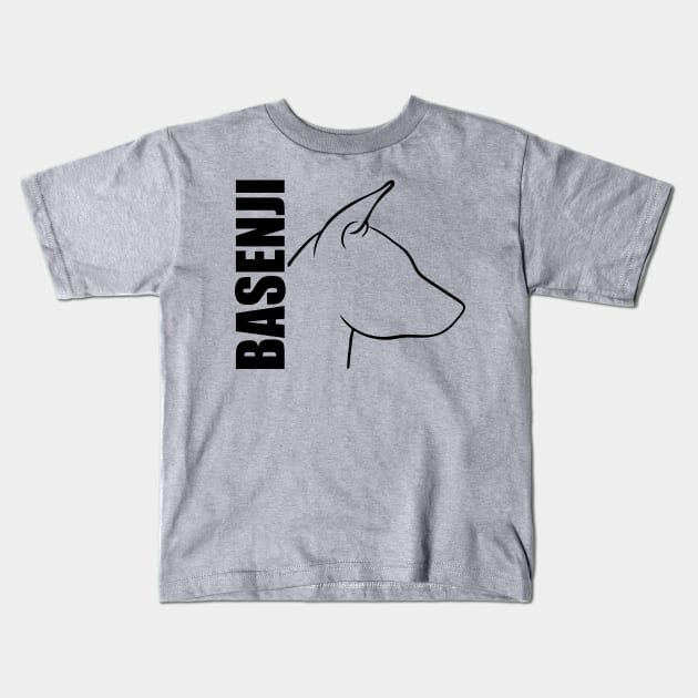 Proud Basenji profile dog lover Kids T-Shirt by wilsigns